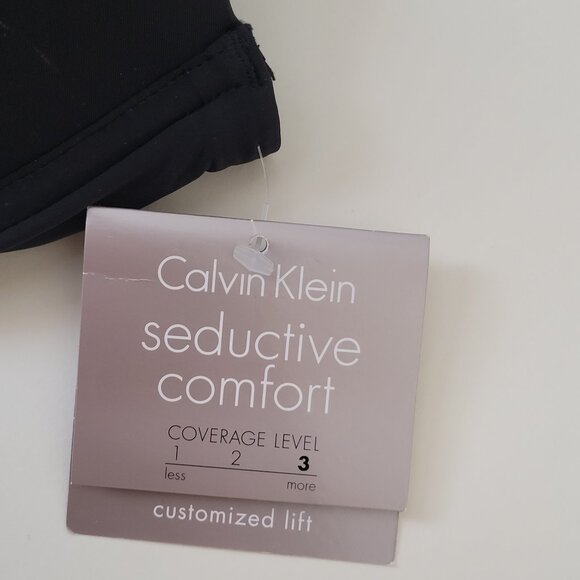 Lot of 2 BNWT Calvin Klein CK Underwire Padded Black Customized Lift Bras 34C - Picture 5 of 6